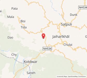 Map of Ghota Malla, Uttarakhand
