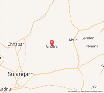 Map of Ghotra, Rajasthan