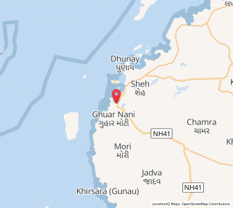 Map of Ghuar Mota, Gujarat