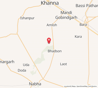 Map of Ghundar, Punjab