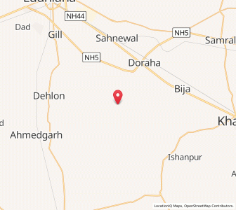 Map of Ghurani, Punjab