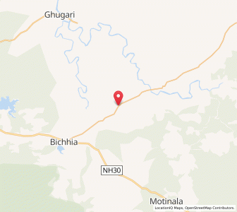 Map of Ghutas, Madhya Pradesh