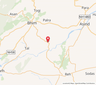 Map of Giangarh, Rajasthan