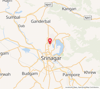 Map of Gil Sar, Kashmir