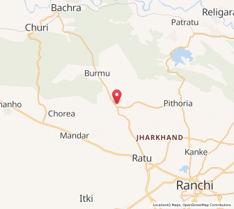 Map of Ginjo Thakurgaon, Jharkhand