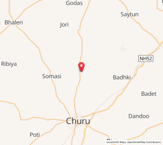 Map of Ginri Patta Losana, Rajasthan