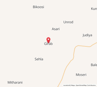 Map of Girab, Rajasthan