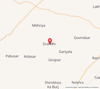 Map of Girandi, Rajasthan