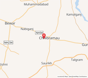 Map of Girdharpur, Uttar Pradesh