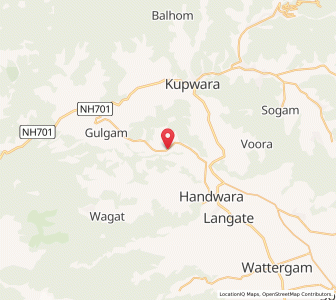 Map of Giripur, Kashmir