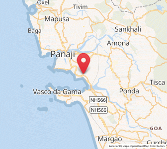 Map of Goa Velha, Goa