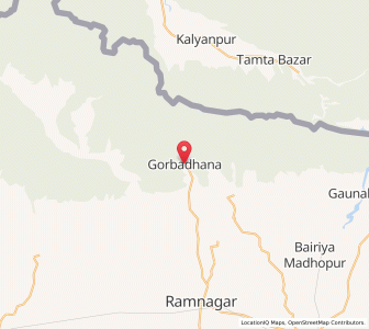 Map of Gobardhana, Bihar