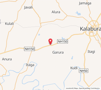 Map of Gobur, Karnataka