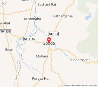 Map of Godda, Jharkhand