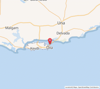 Map of Gogola, Daman and Diu