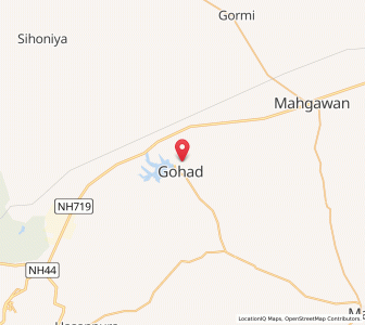 Map of Gohadi, Madhya Pradesh