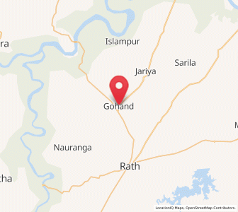 Map of Gohand, Uttar Pradesh