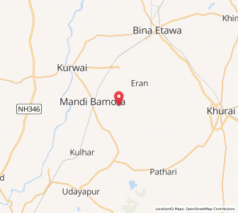 Map of Gohar, Madhya Pradesh