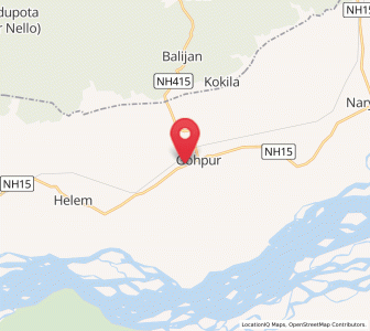 Map of Gohpur, Assam
