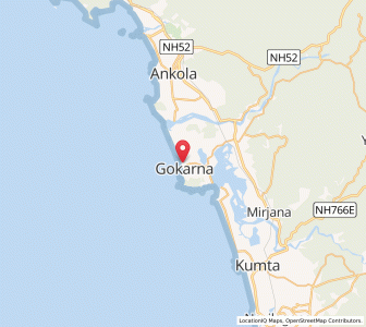 Map of Gokarna, West Bengal