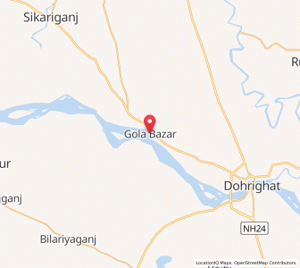 Map of Gola Bazar, Uttar Pradesh