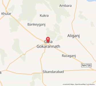 Map of Gola Gokarannath, Uttar Pradesh