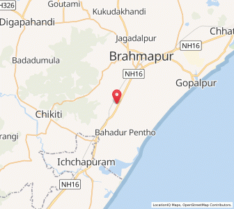 Map of Golantra, Odisha