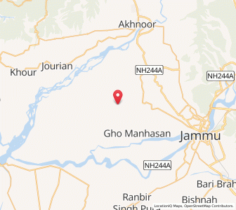 Map of Golpatan, Kashmir