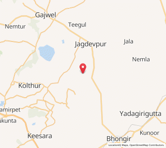 Map of Gondapur, Andhra Pradesh