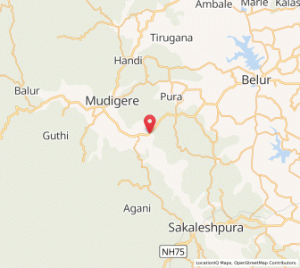 Map of Gonebidu, Karnataka