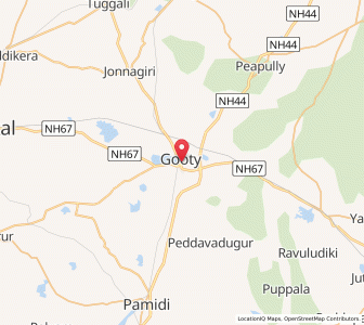 Map of Gooty, Andhra Pradesh