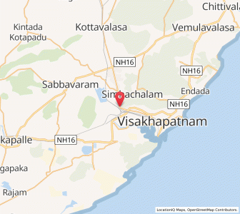 Map of Gopalapatnam, Andhra Pradesh