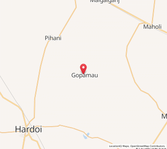 Map of Gopamau, Uttar Pradesh