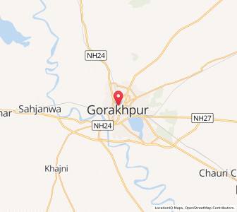 Map of Gorakhpur, Uttar Pradesh
