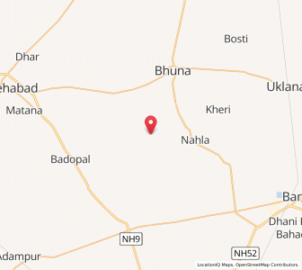 Map of Gorakhpur, Haryana