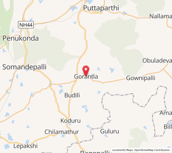 Map of Gorantla, Andhra Pradesh