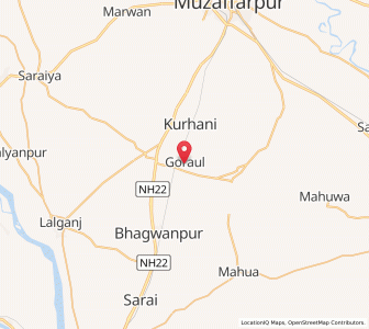 Map of Goraul, Bihar