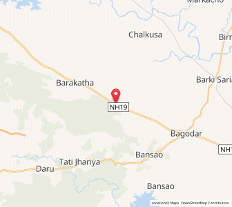 Map of Gorhar, Jharkhand