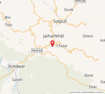 Map of Gorigaon, Uttarakhand