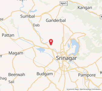 Map of Goripura, Kashmir