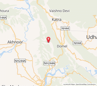Map of Gorni, Kashmir