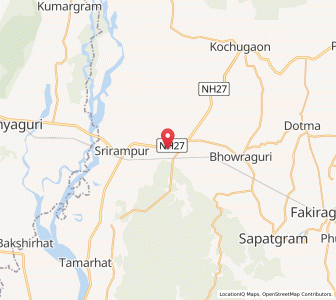 Map of Goshaingaon, Assam