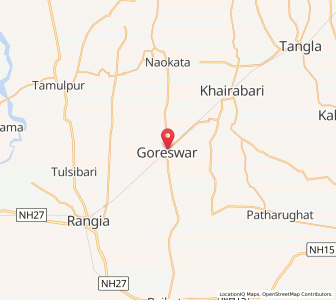 Map of Goteswar, Assam