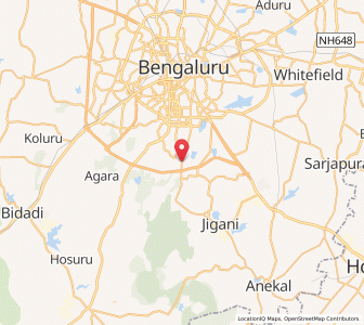 Map of Gottigere, Karnataka
