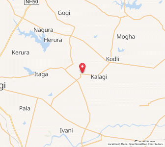 Map of Gotur, Karnataka