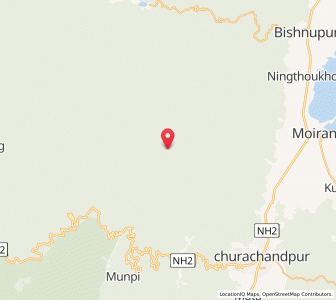 Map of Gouthang, Manipur