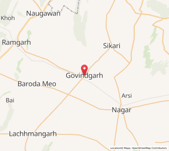 Map of Govindgarh, Rajasthan