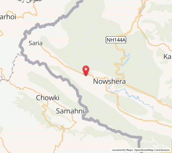 Map of Grauri, Kashmir