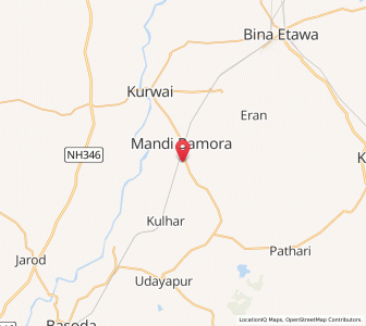 Map of Gudawal, Madhya Pradesh