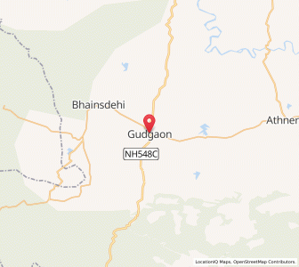 Map of Gudgaon, Madhya Pradesh